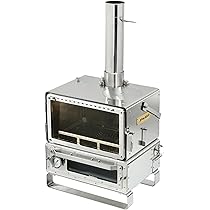 未使用】3F UL GEAR 超軽量 ステンレス 薪ストーブ